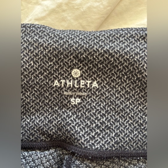 Athleta Black and White Patterned Leggings - Picture 2 of 2